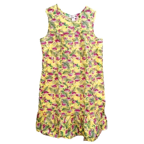 Anthony Richards Pink Flamingo Hawaiian Muumuu Midi House Dress, LP Large Petite - Picture 1 of 7